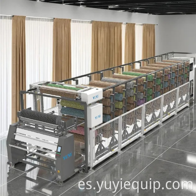 Unidad de almacenamiento de rollos textiles